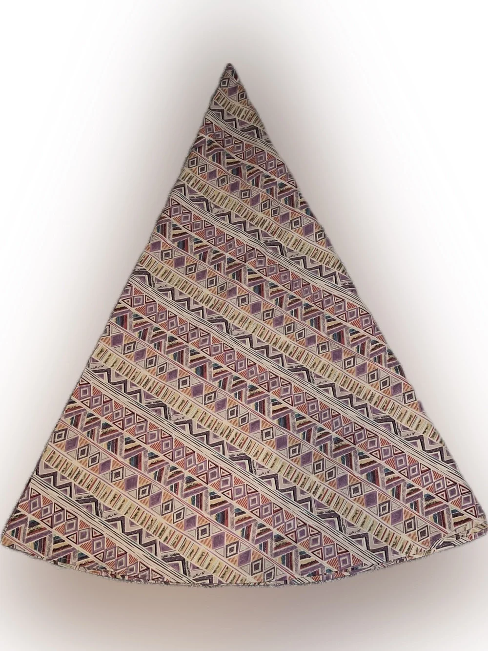 🔴Vintage New JCPENNY Geometric Bohemian Round Table Cloth Multicolor 72”